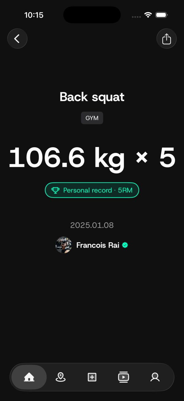 A personal record ready to share